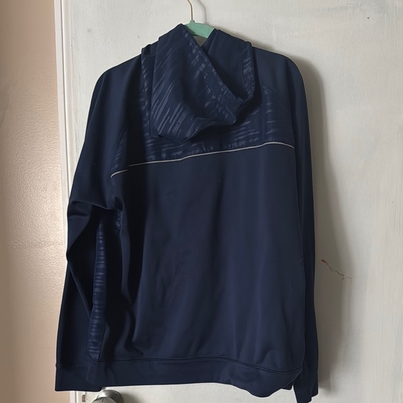 Boston Red Sox men’s large ThermaBase Navy zip up sweatshirt hooded - Picture 5 of 5